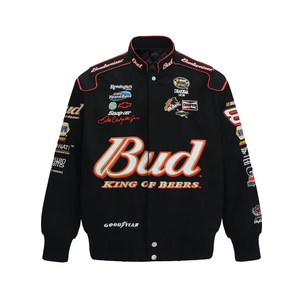 Custom logo Varsity <strong>Jacket</strong> Men Windproof Hip Hop Men'<strong>jacket</strong> Unisex <strong>Racing</strong> <strong>Jacket</strong> for Men - Product Image 1