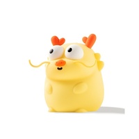 Veilleuse Dragon Bao Bao rechargeable avec minuterie, lumière de chevet pour le sommeil, veilleuse tactile, cadeau créatif, dragon en silicone