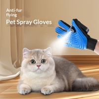 Gants de toilettage pour animaux avec lampe intégrée en forme d'animal pour chats et chiens