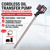 Pompe de vidange d'huile chaude sans fil 21V résistante à la chaleur, basse pression, OEM, 1 batterie, 1 chargeur, moteur 320W pour transfert d'essence/diesel