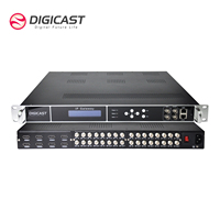Sintonizador de frecuencia 8SS2 y 4 canales HD H.264/H.265. Modulador opcional multicanal HD IP a DVB-C ISDB-T DVB-T RF 1080P 60fps.
