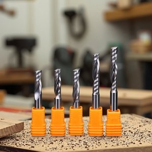 Fresa de corte descendente JC de 6mm para zurdos, fresa de PVC, eliminación de viruta inferior, broca de enrutador de flauta única acrílica, ODM OEM personalizado - Product Image 5