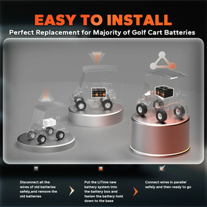 Stock <span class=keywords><strong>de</strong></span> EE. UU. 36V 45Ah 270Ah Bluetooth EV-grade Paquete <span class=keywords><strong>de</strong></span> batería para carritos <span class=keywords><strong>de</strong></span> golf G1-G16 48,07 Wh/lbs 10.368 kWh 92 millas 3456W 90A BMS - Product Image 4