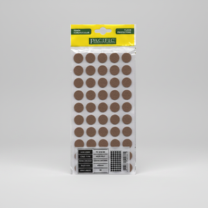 BROWN 18mm Self Adhesive Round Nonwoven Felt Furniture Feet <b>Pads</b> - Product Image 2