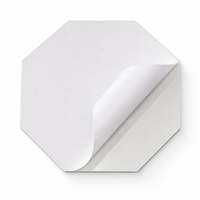 Étiquettes personnalisées pour flacons de parfum en aluminium octogonaux, directement de l'usine, adhésif puissant, impression sérigraphique, étiquettes d'emballage