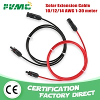 TÜV 1000V 30A Doppel endiger Photovoltaik anschluss Kupfer verzinnt IP67 Wasserdichtes 3m PV-Kabel 14AWG/2, 5 MM2 XLPE-Kabel Stromkabel