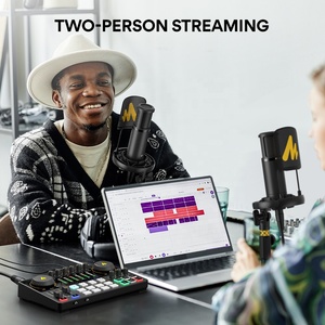 Pack d'équipement de podcasting : Interface audio, table de mixage avec microphones à condensateur XLR pour TikTok Live, cartes son externes - Product Image 6