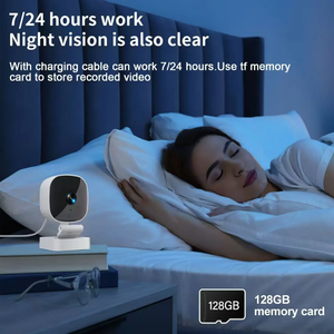 Caméra WiFi <span class=keywords><strong>K7</strong></span> pour la maison, surveillance intérieure des animaux domestiques et des bébés avec vision nocturne, alerte de mouvement, caméra de sécurité CCTV - Product Image 4