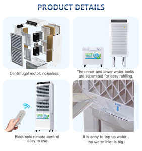 Hot Sell Touch Portable Evaporative Air Cooler Air Conditioner Remote Control 45L Water for Garage Outdoor Use-Cheap - Product Image 3