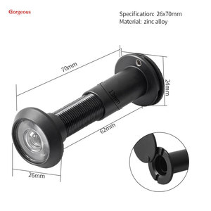 Mirilla <span class=keywords><strong>de</strong></span> Seguridad <span class=keywords><strong>para</strong></span> Puerta <span class=keywords><strong>de</strong></span> Aleación <span class=keywords><strong>de</strong></span> Zinc con Gran Angular <span class=keywords><strong>de</strong></span> Visión <span class=keywords><strong>de</strong></span> 200 Grados <span class=keywords><strong>para</strong></span> Hogar y Hotel - Product Image 4