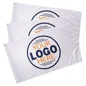 Drapeaux publicitaires de fabricant pour cour, bannières 90*150cm, sublimation, drapeau vierge personnalisé - Product Image 3