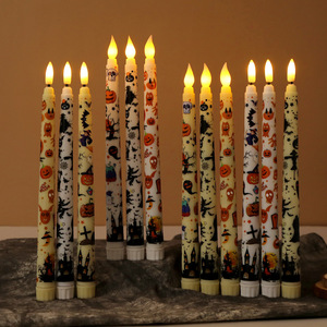 เทียน LED ควบคุมระยะไก<span class=keywords><strong>ล</strong></span>หลากสี<span class=keywords><strong>พ</strong></span>ร้อมก้านจับเว<span class=keywords><strong>ล</strong></span>าแ<span class=keywords><strong>ล</strong></span>ะรูปทรงกรวยสำหรับตกแต่งบ้านในวันฮาโลวีนแ<span class=keywords><strong>ล</strong></span>ะวันวาเลนไทน์ - Product Image 2