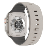 Correa de Reloj Magnética de Silicona Flexible de Lujo para iWatch Serie 11/10/8/7 con Textura de Cuero, Precio de Fábrica RYB