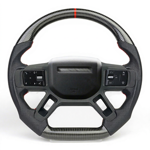 พวงมาลัยคาร์บอนไฟเบอร์แท้ TDD สำหรับ Land Rover Defender ปี 2020-2024 แบบเงา - Product Image 1