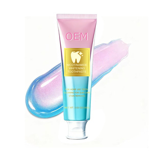 CHIC BEAUTE Pasta Dental Orgánica Sin Flúor para Eliminar el <span class=keywords><strong>Sarro</strong></span>, Blanquear los <span class=keywords><strong>Dientes</strong></span> Amarillos y Refrescar el Aliento con Niacinamida para Uso Doméstico - Product Image 1