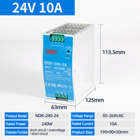 Alimentation à découpage sur rail DIN série NDR 24W 60W 40W 96W 120W 240W AC DC SMPS pour l'automatisation industrielle