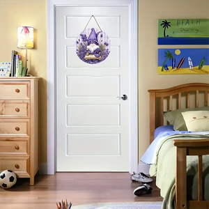 Segno decorativo appeso lavanda primavera gnomo in legno appeso segno <span class=keywords><strong>estivo</strong></span> fattoria anteriore in legno decorativo in legno appeso segno - Product Image 2