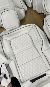 Funda de Asiento de Coche de Cuero Nappa Blanco Personalizada, Reemplazo Completo para Lincoln Navigator Business Car - Product Image 4