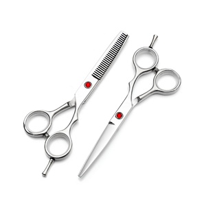 Ciseaux de coiffure professionnels en acier inoxydable de 6 pouces pour salon de coiffure, outils de coiffure plaqués, vente chaude - Product Image 5
