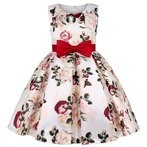 Nuevo Vestido de Niña 2022, Vestido de Princesa Estampado, Vestido para Niñas Pequeñas y Medianas, Falda para Niñas, Conjuntos Infantiles - Product Image 2