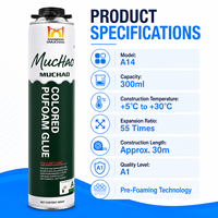 A14 300ML Mastic PU coloré écologique à prise rapide et forte adhérence pour terrarium et construction de roches artificielles