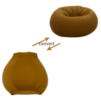 Lustiges, weiches, riesiges Bodenbett-Sofa, gefülltes Tier-Beanbag-Sofa in Plüschbär-Form, tragbar