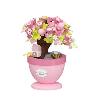 Cadeau pour la Journée des enfants, blocs de construction en plastique PVC éducatifs, bouquets de fleurs, jouets à petites particules, récompense unisexe pour l'école primaire