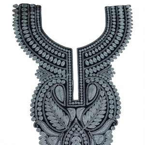 Trendy Embroidered Net Fabric <b>Sew</b>-<b>on</b> <b>Patches</b> for Indian Ethnic Clothes Suits Gowns Kurti Blouse Decoration - Product Image 1