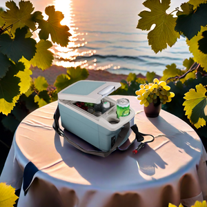 Mini réfrigérateur de voiture en plastique à double usage multifonctionnel pour aliments et boissons froid et chaud à la mode - Product Image 5