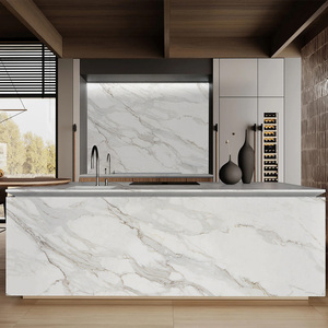 Goldtop ODM/OEM phong cách trắng calacatta Crema PD in 7002 thạch anh khách sạn hiện đại sử dụng nhân tạo thạch anh tấm - Product Image 6