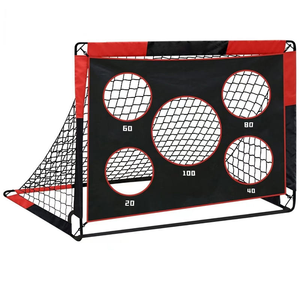 Portería de Fútbol Plegable y Portátil con Balón, Equipo de Entrenamiento, Redes de Fútbol para Práctica - Product Image 1