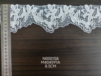 Tissu en dentelle transparente brodée tricotée écologique 100 % polyester 2,5 cm, poids personnalisable pour vêtements femme et fille, textile de maison