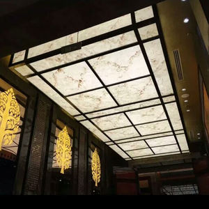 半透明のアラバスター石パネルスノーフレーク石パターン半透明のアラバスター石スラブカウンタートップ - Product Image 5