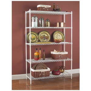 Сверхмощный бытовой металлический 5-ярусный Стеллаж с сеткой из проволоки AMJ - Product Image 1