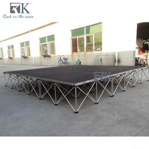 Plateforme de scène avec flight case, scène mobile facile à installer, scène simple - Product Image 2