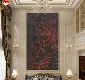 Lastra ad arco in <span class=keywords><strong>pietra</strong></span> lussuosa in marmo importato rosso di alta qualità melograno - Product Image 6