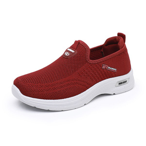 Chaussures légères pour femmes, semelle extérieure en PU souple, tige en tricot jacquard, respirantes, pour la marche, le jogging, la salle de sport, mocassins d'été - Product Image 3