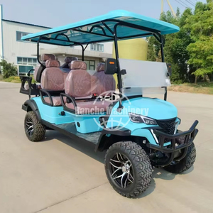 Carrito de golf eléctrico o de gas de 4 plazas con voltaje de batería de 48V del fabricante directo - Product Image 1