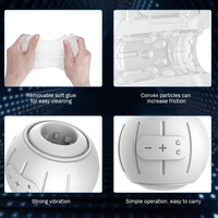 Copa de Masturbación Masculina de 10 Frecuencias con Vibración y Sujeción, 406g, Carga USB, Ejercicio de Pene, Juguete para Adultos