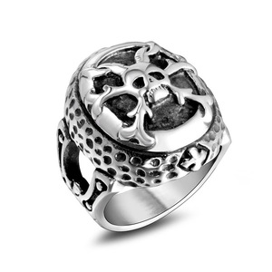 Vintage Skull <b>Ring</b> <b>Titanium</b> Steel Men's Jewelry SA807 Gift Occasion Skeleton Pattern - Product Image 3