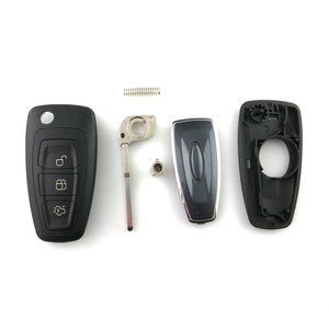 Étui à clé rabattable pour <span class=keywords><strong>Ford</strong></span> Focus Fiesta <span class=keywords><strong>Ranger</strong></span> HU101 couvercle de remplacement de lame 2/3 coque bouton pour télécommande de véhicule - Product Image 6