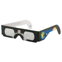Lunettes en papier pour éclipse solaire certifiées CE et ISO, sûres pour l'observation directe du soleil, lunettes en papier pour l'éclipse solaire européenne