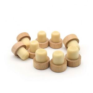Wooden Blank Carve LOGO <b>Wine</b> <b>Stoppers</b> Bottle <b>Stoppers</b> <b>Wine</b> Corks T-plug Corks Sealing Plug Bottle Cap - Product Image 1