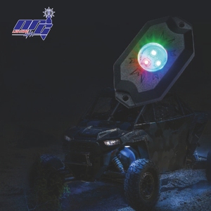 ไฟ<span class=keywords><strong>ร็</strong></span><span class=keywords><strong>อค</strong></span> RGB LED 8ชิ้น<span class=keywords><strong>90</strong></span>-30โวลต์36วัตต์มีหลายสีกันน้ำโหมดฟังเพลงไฟใต้ถนน UTV LED 8ชิ้น - Product Image 3