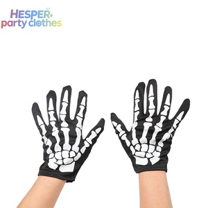 Guantes Cortos HESPER Estilo Punk Europeo Americano con Diseño de Calavera y Plumas de Pollo para Hombre y Mujer, Ideales para Verano y Playa - Product Image 1