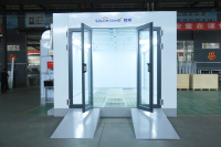 Cabine de peinture automobile Longxiang LX3 sur mesure, 7mx4m, avec four de cuisson infrarouge/électrique 80°C pour la peinture de carrosserie
