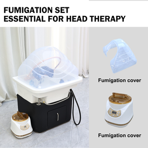 Bol de shampooing de salon tout-en-un Système de thérapie de spa portable avec raccord de tuyau d'eau - Product Image 5