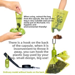 Verstärkter Biologisch Abbaubarer Hundekotgreifer mit Starker Geruchskontrolle, Abfallentfernungswerkzeug für Katzen und Hunde - Product Image 1