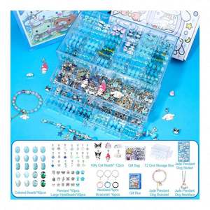2025 Trendy Educational DIY Toy Set for Kids Plastic <b>Adjustable</b> <b>Bracelet</b> with Crystal Charms Fantasy & Sci-Fi Theme 3+ New - Product Image 4
