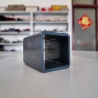 Tube carré en acier allié laminé à froid ASTM A36 25mmx25mmx1.5mm pour colonne de levage électrique de bureau intelligent, table réglable en hauteur sur mesure